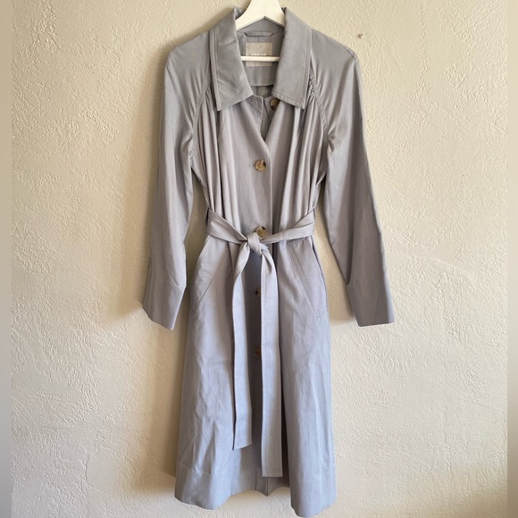 Everlane Gathered Drape Trench Coat